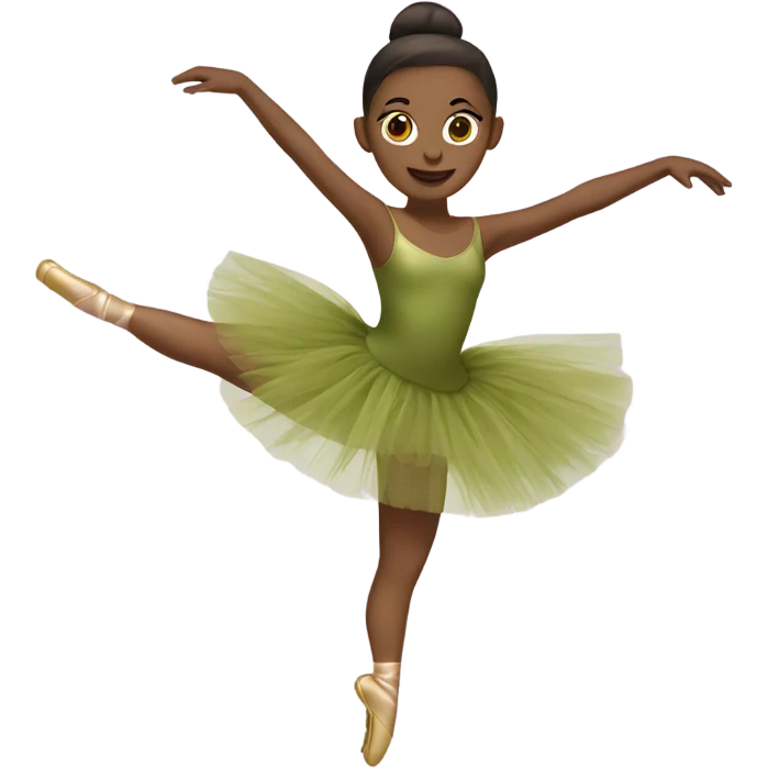 olive ballerina tutu emoji