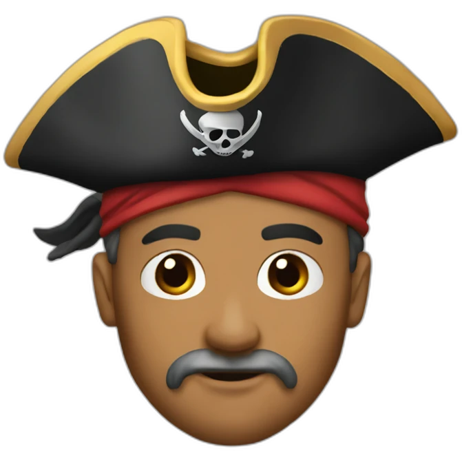 pirate drummer no beard emoji