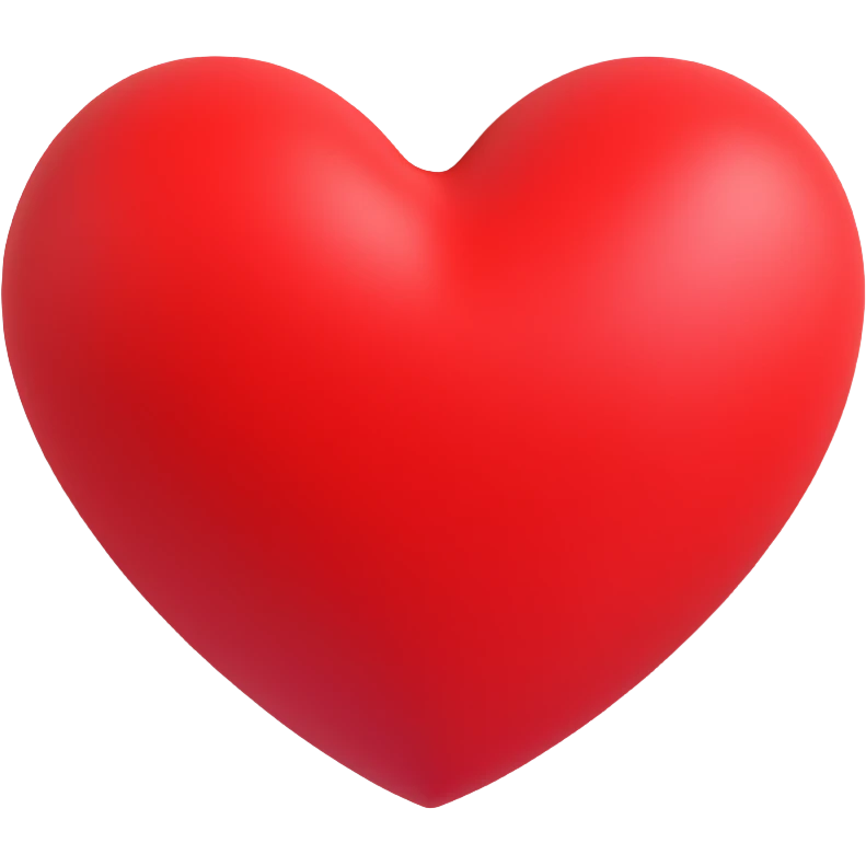 a red heart emoji