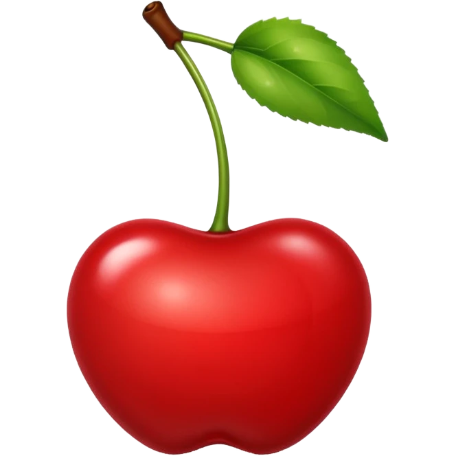 Cherry maroon emoji