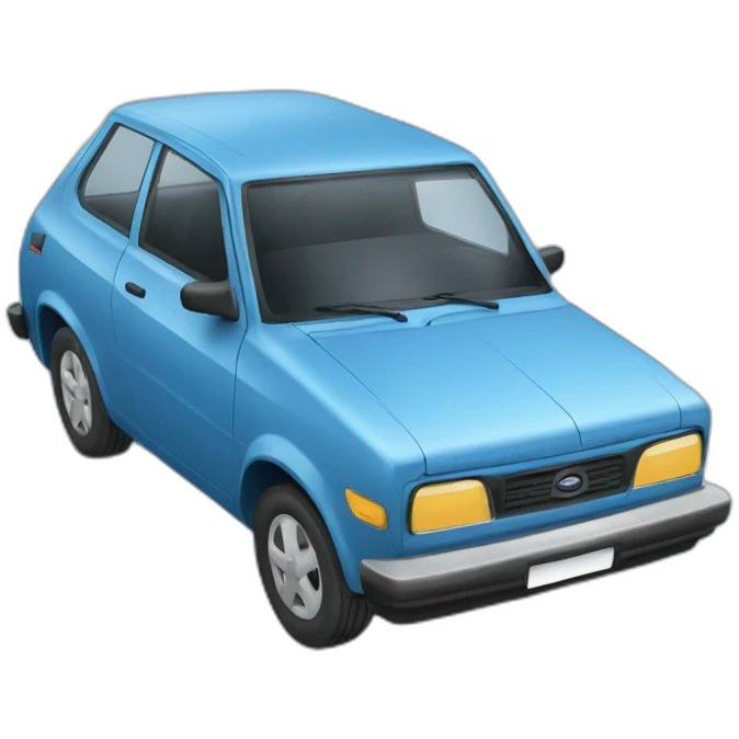 Blue car emoji