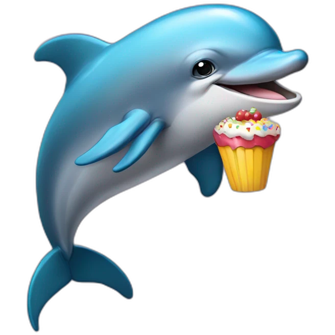 dolphin birthday emoji