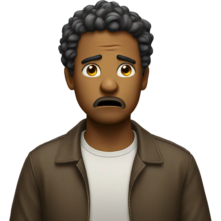 Confused and frustrated  emoji