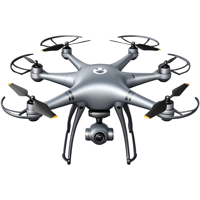 Quadcopter drone flying emoji