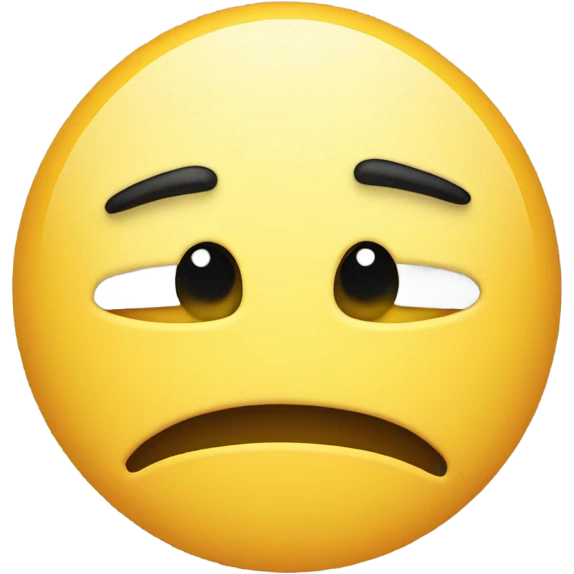 Half happy half sad face emoji