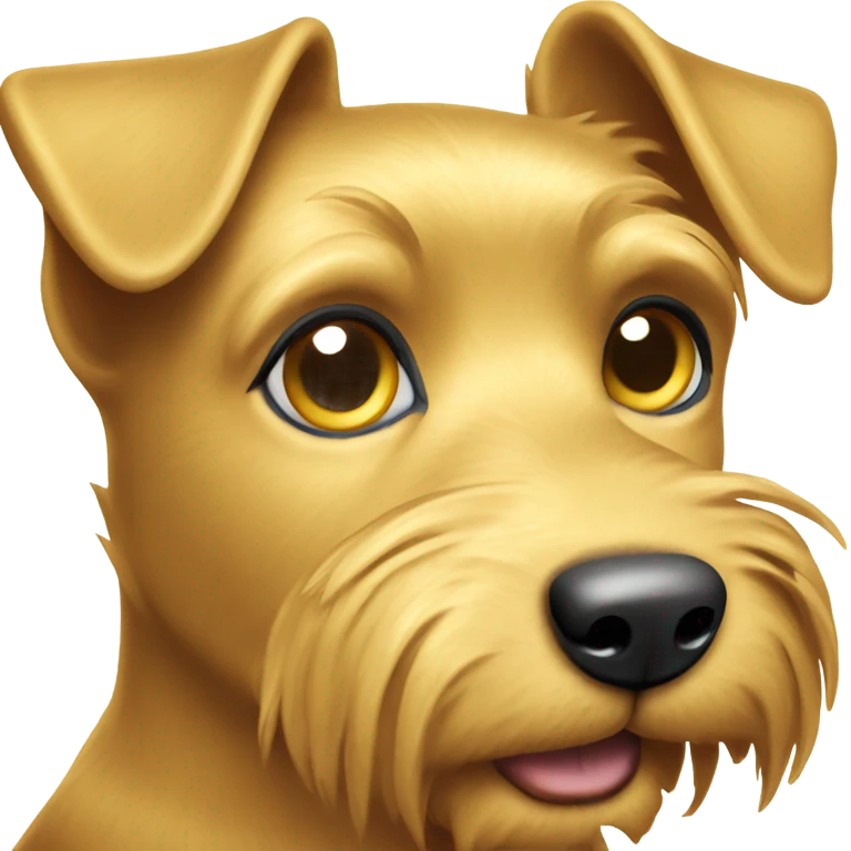skinny little golden terrier dog  emoji