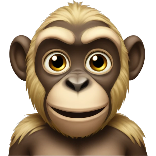 Really big fat monkey emoji