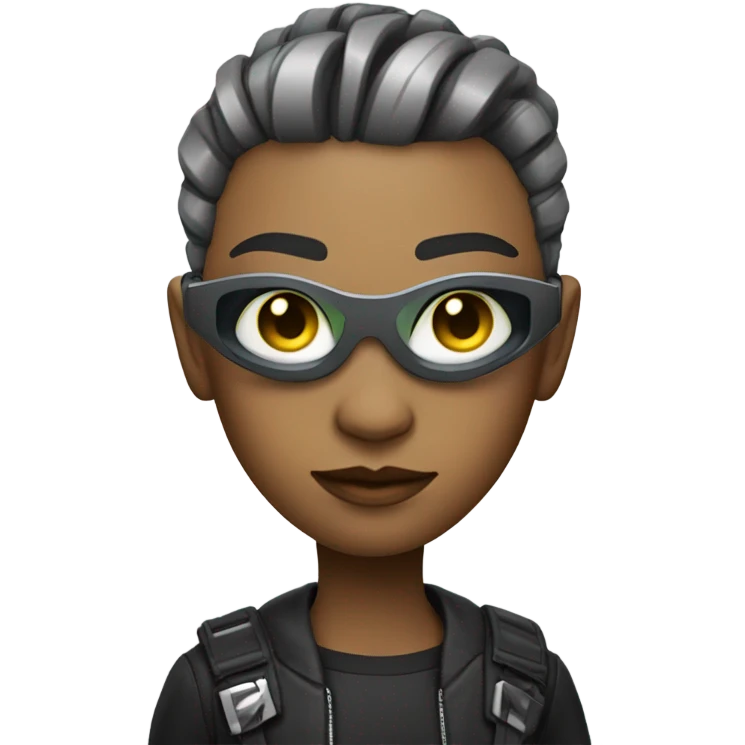 cyberpunk gender neutral person emoji