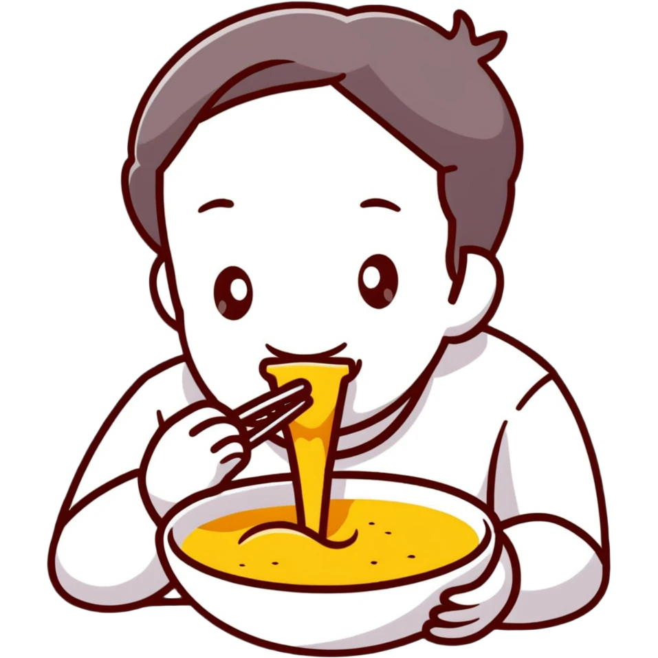 Moldovan patriot eating mamaliga cornmeal dish emoji