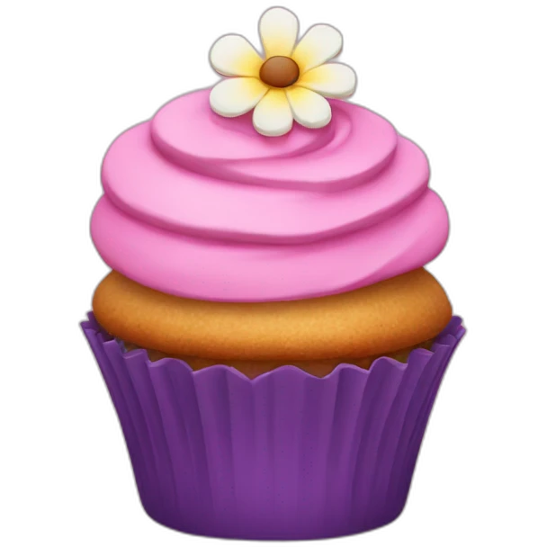 blossom cupcake emoji
