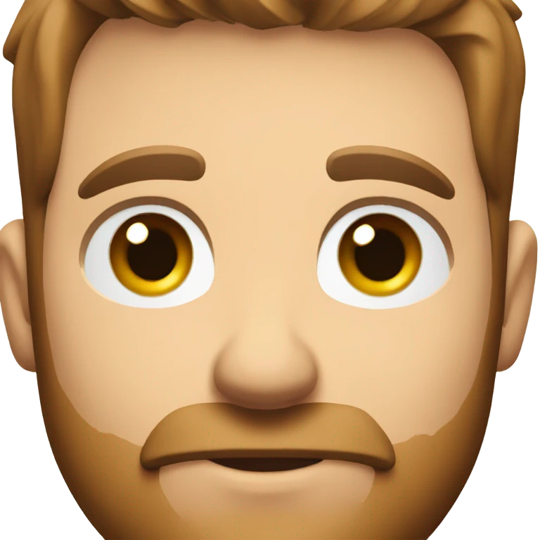 Male farmer, short beard (brown hair and BLUE eyes) emoji