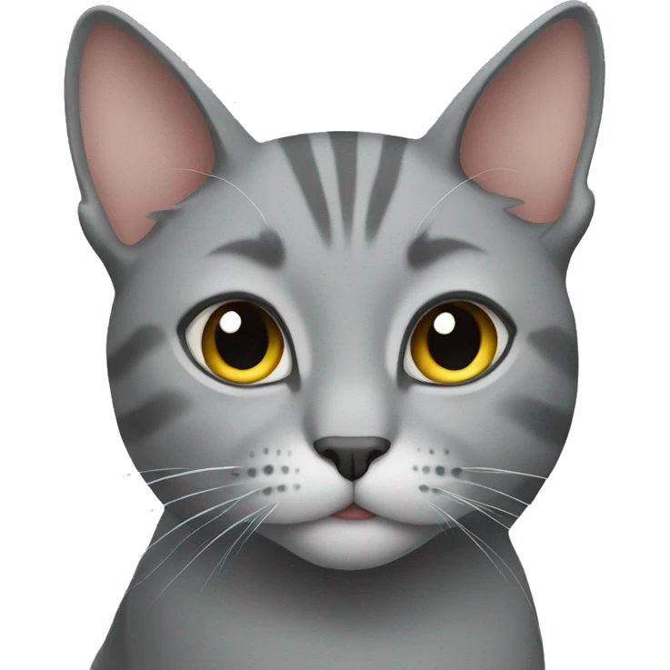 Grey cat emoji