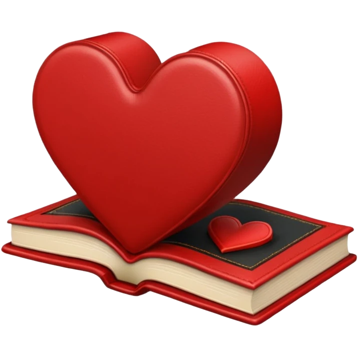 heart-shaped book emoji