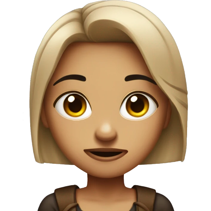 Girl emoji with attitude, eyebrow raised, angry face, and arms crossed emoji