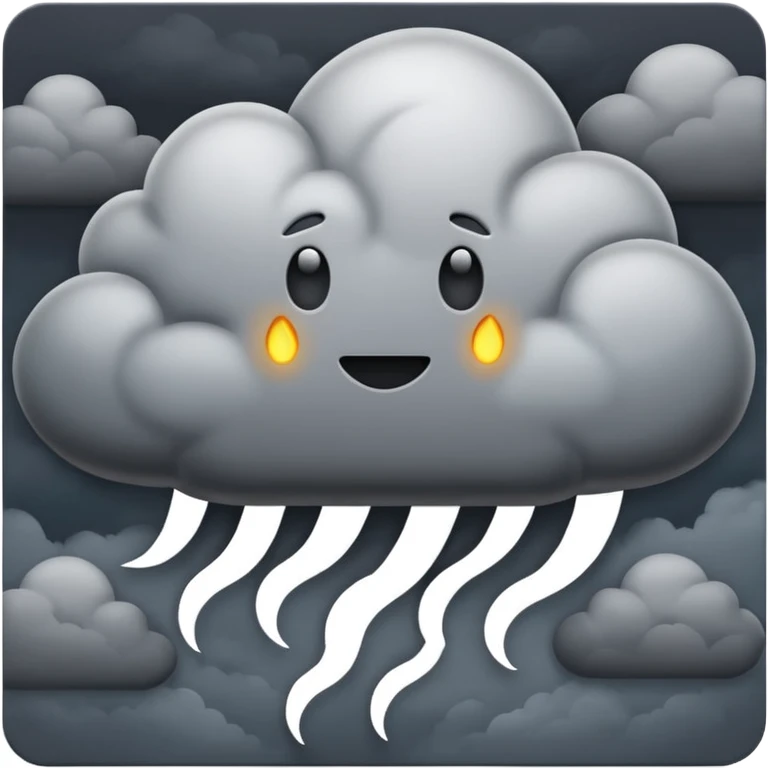 dark clouds emoji