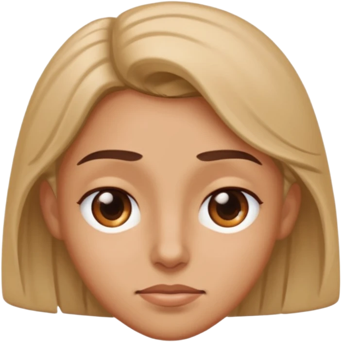 Profile head squinting eye emoji