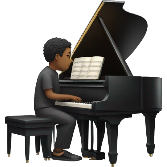 Person playing piano  emoji