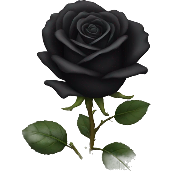 Black rose emoji