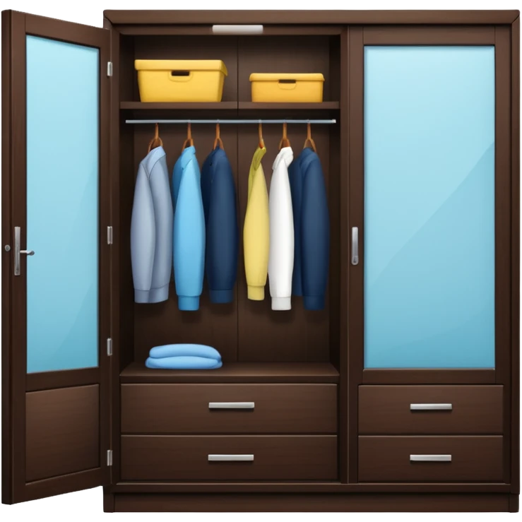 wardrobe modern closed glass door emoji