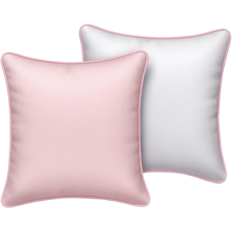 White and pale pink pillows  emoji