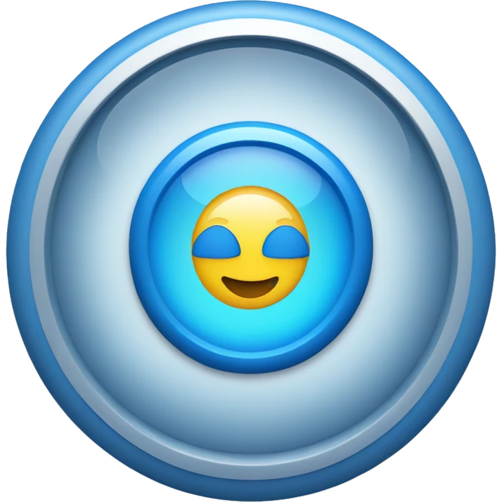 a blue $ with a transparent background surrounded by a blue round border emoji