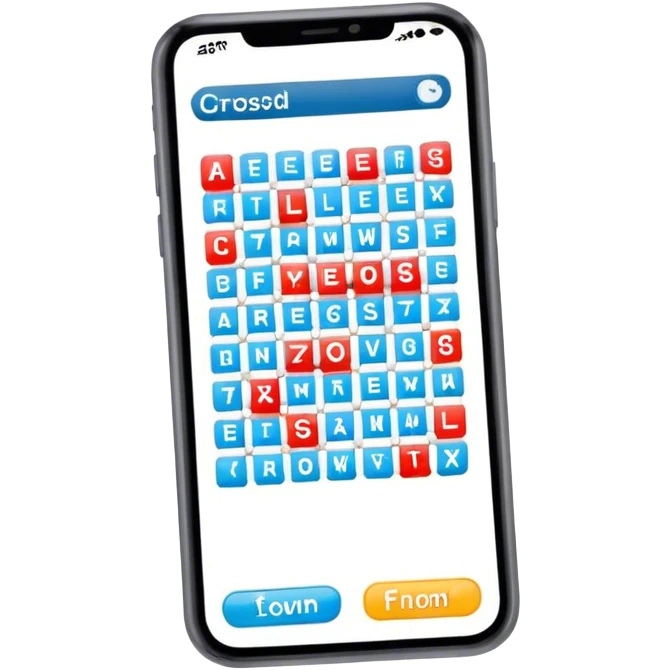 Crosswords in phone emoji