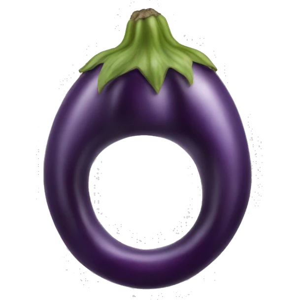 Eggplant in ring emoji