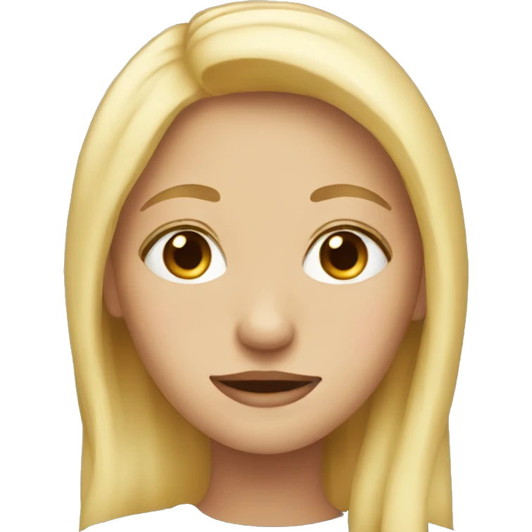 Blonde girl  emoji