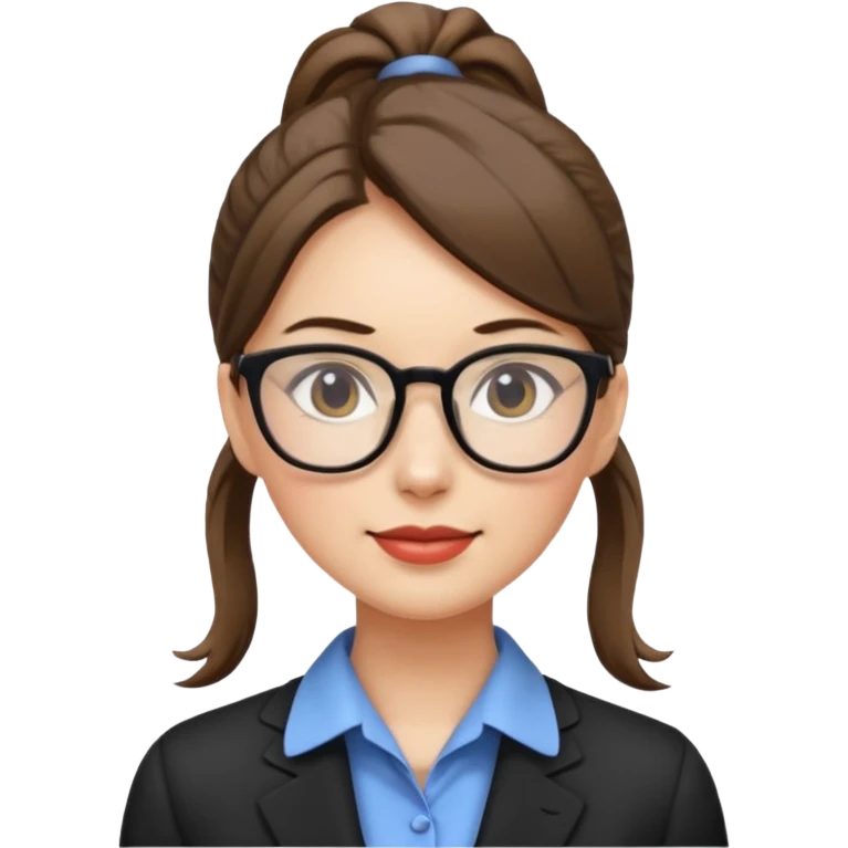 Office lady with high ponytail emoji