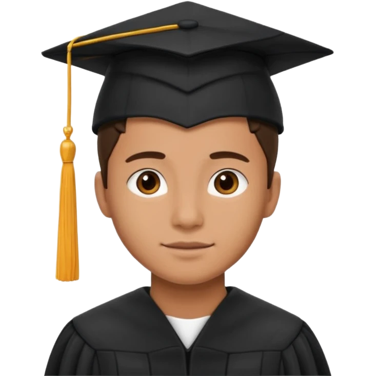 young university graduate emoji