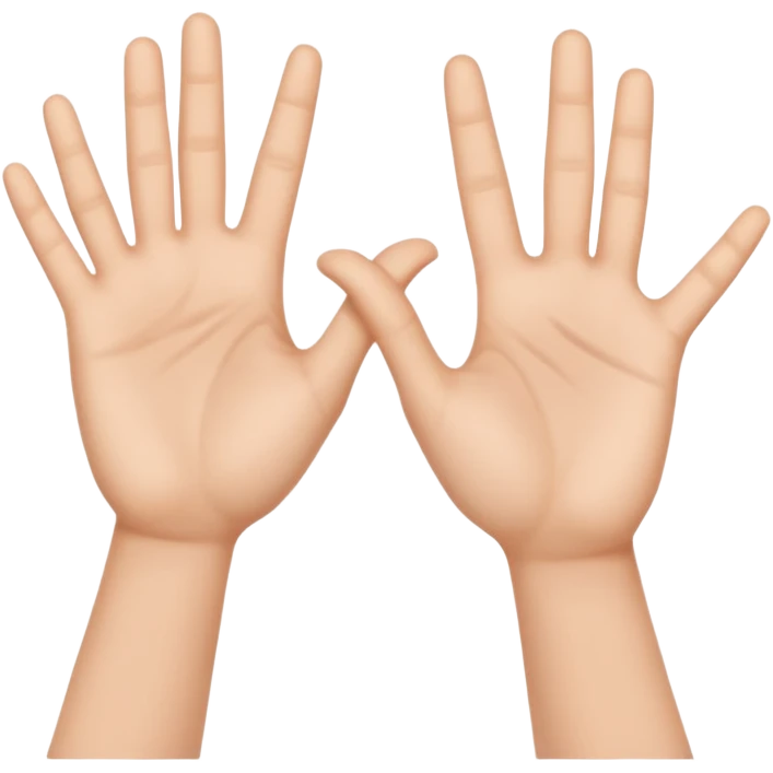 Manos con señas emoji
