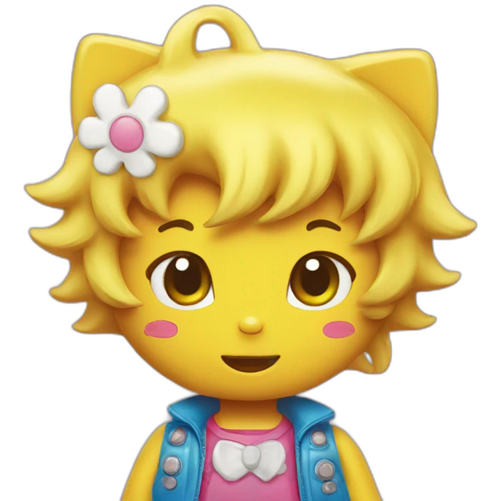 Hello Kitty supersayan emoji