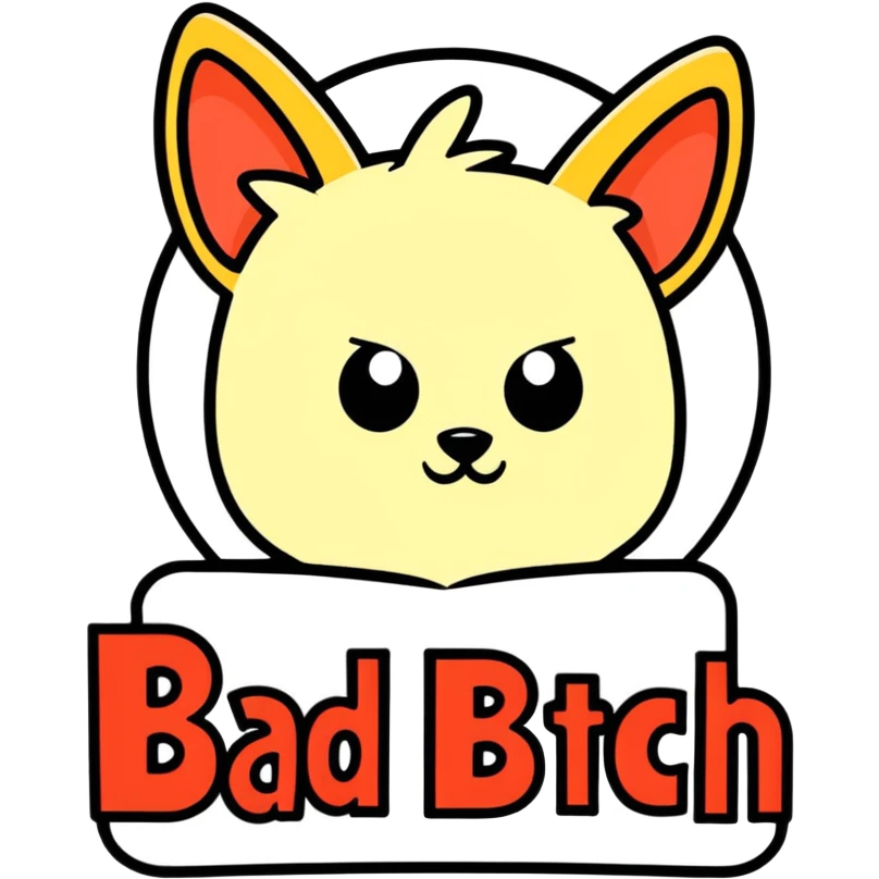 The word bad bitch emoji