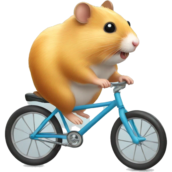 hamster on a bike emoji