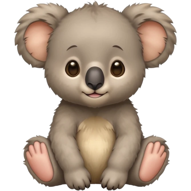 Baby koala bear with a lions main 🐨🦁 emoji