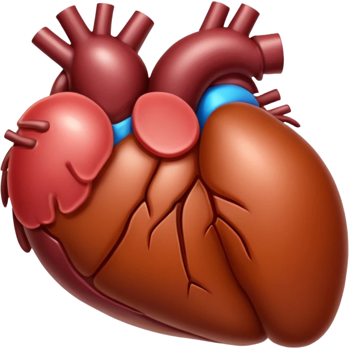 realistic glossy liver organ, apple style emoji emoji
