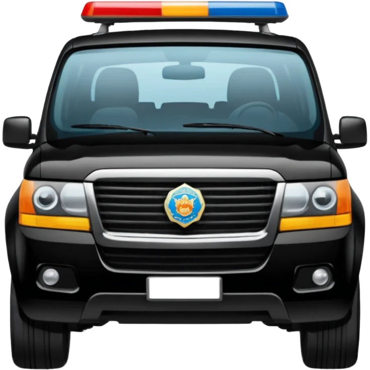 Black car fo officers India suv emoji
