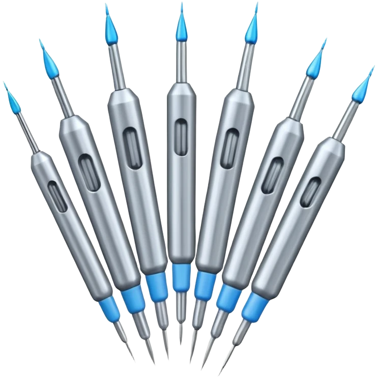 mehrere nadeln von injektionskanüle emoji