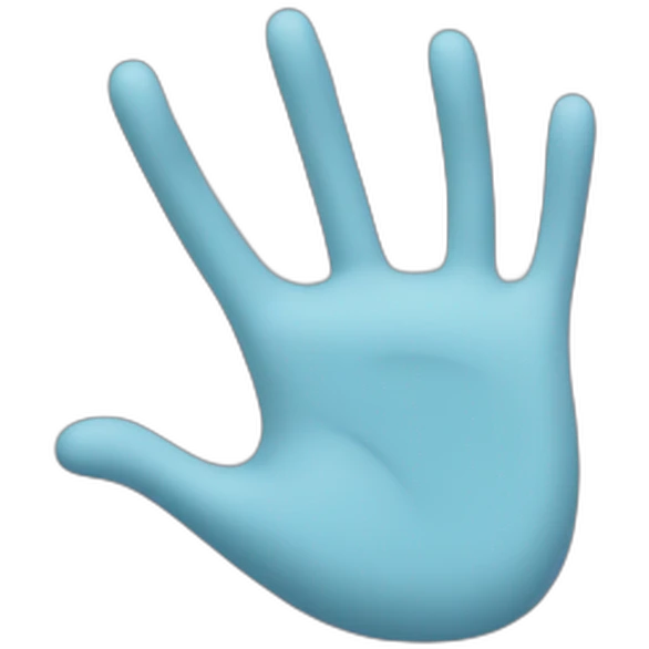 hand waving good night emoji