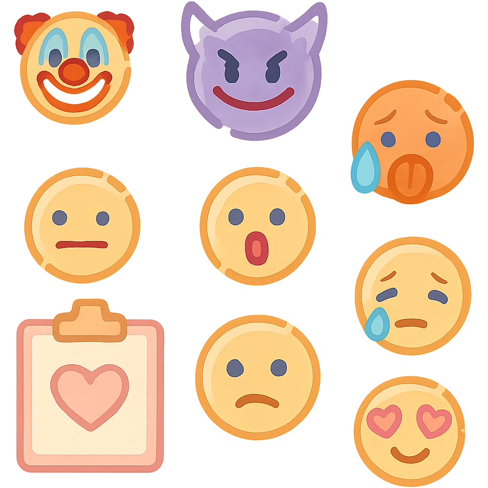 Pale beige to do list with pastel pink heart in the centre  emoji