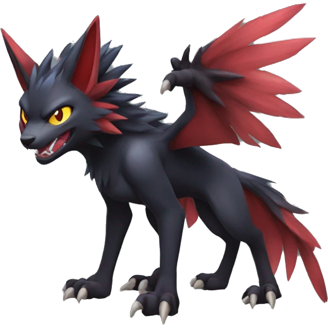 Nargacuga-Litten-Zoroark full body emoji