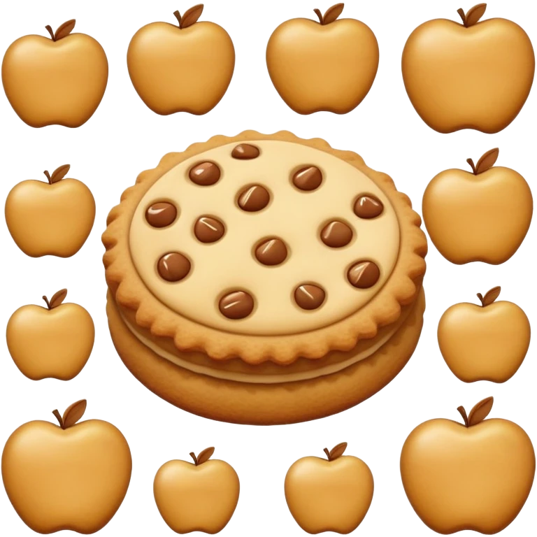 apple cookie emoji