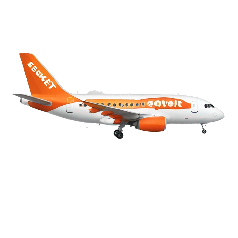 easyjet aeroplane in clouds emoji