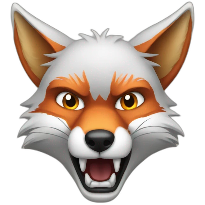 Angry fox emoji