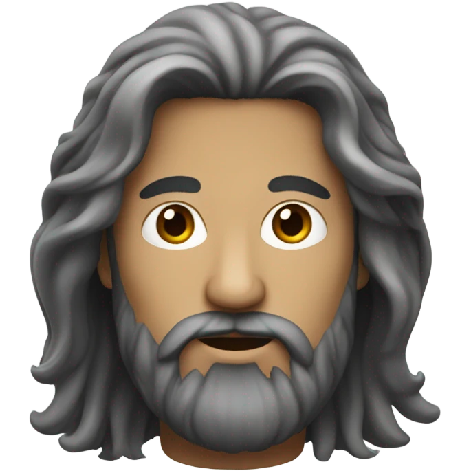 Need with long hair and beard emoji