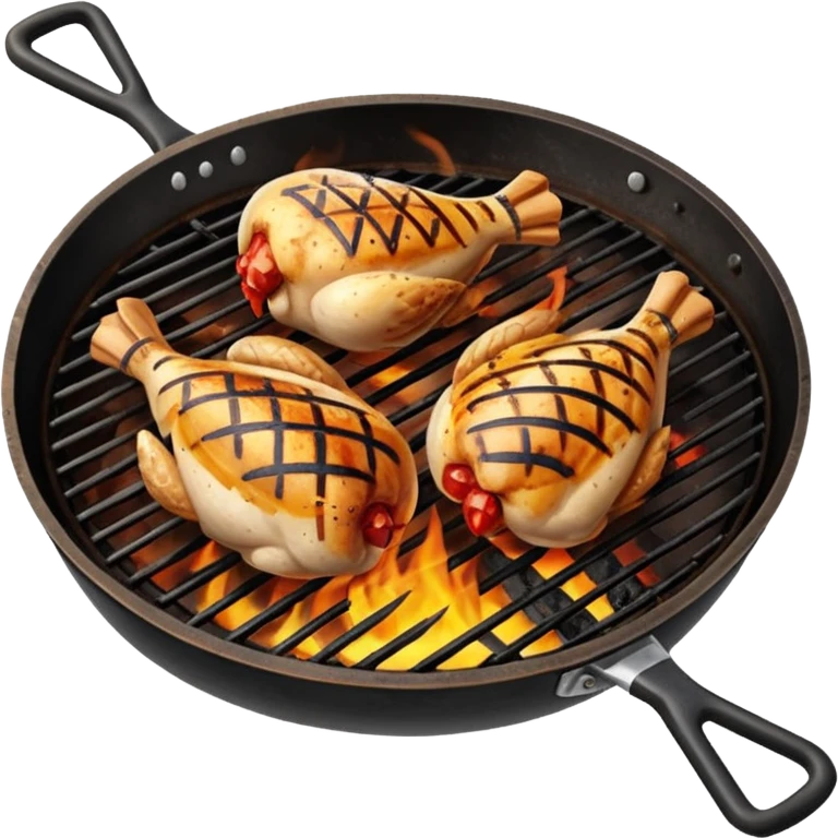 chicken barbeque emoji
