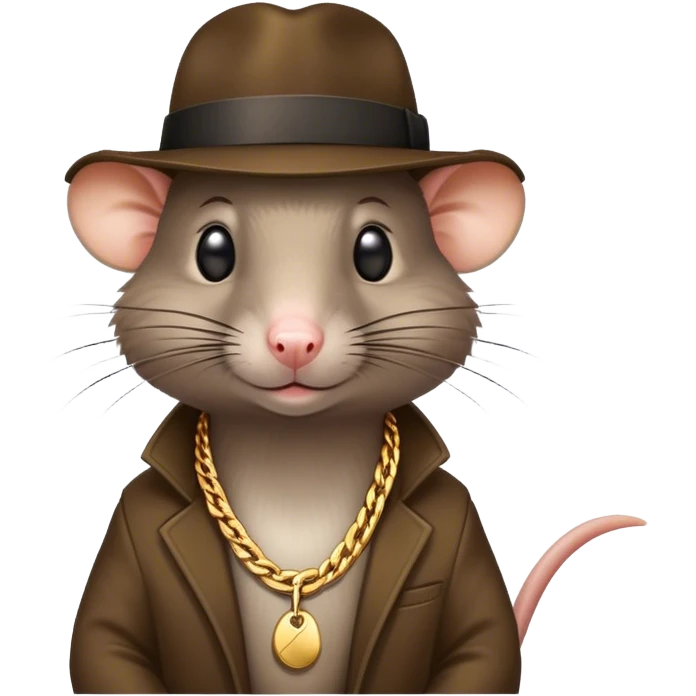 Gangsta rat emoji