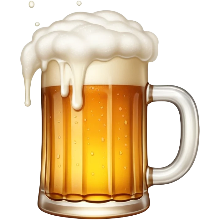 mug of beer with foam emoji