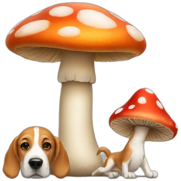 Shroom and dogs emoji