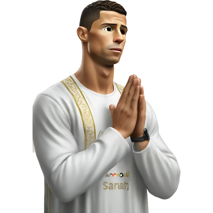 Cristiano ronaldo praying salaat emoji